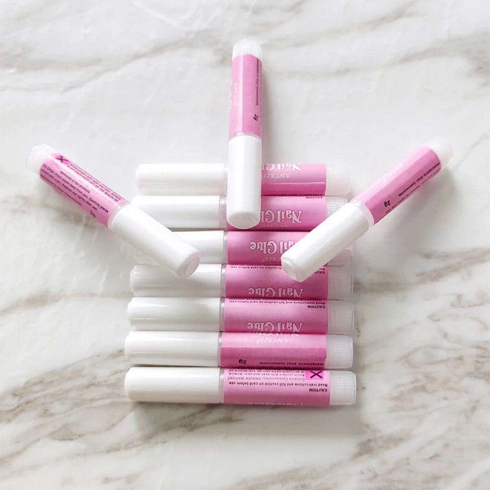 Colle acrylique pour faux ongles, 2g, séchage rapide, pâte Gel collant, décorations de bijoux, colle pour ongles, outils de manucure, MT-10