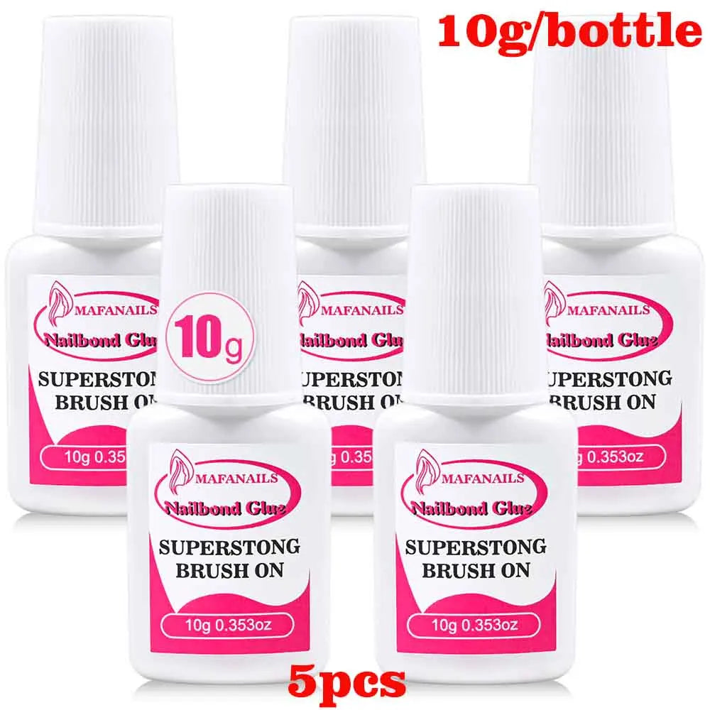 Colle acrylique pour faux ongles, 2g, séchage rapide, pâte Gel collant, décorations de bijoux, colle pour ongles, outils de manucure, MT-10