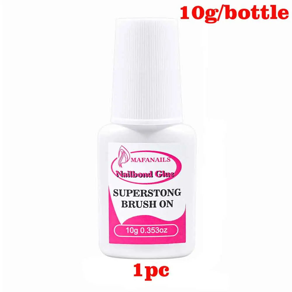 Colle acrylique pour faux ongles, 2g, séchage rapide, pâte Gel collant, décorations de bijoux, colle pour ongles, outils de manucure, MT-10