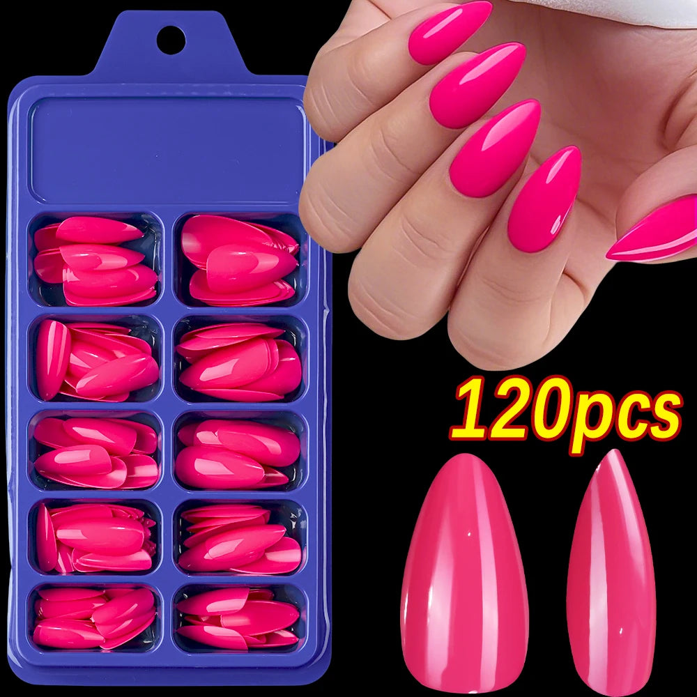 Faux ongles carrés courts rouges, 120 pièces, couverture complète brillante d'été, à pression sur le bout des ongles, en acrylique, cadeau de fête des mères pour femmes