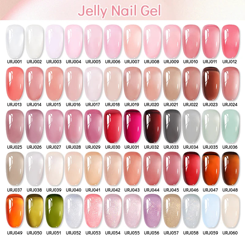 UR SUGAR à Ongles Gel Translucide, Semi-continu, UV, Soak Off, 15ml, Dernière Mode vernis semis permanents uv pailletté vernis uv transparent blanc laiteux nail semi permanentnail art top coat ongle gel uv