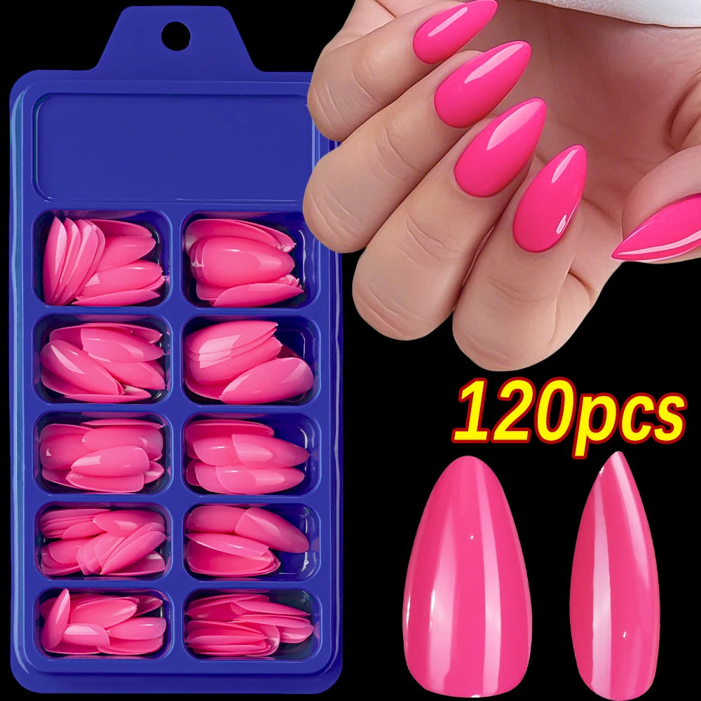 Faux ongles carrés courts rouges, 120 pièces, couverture complète brillante d'été, à pression sur le bout des ongles, en acrylique, cadeau de fête des mères pour femmes