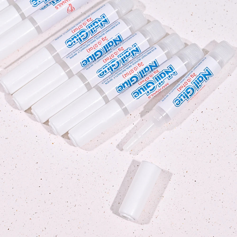 Colle acrylique pour faux ongles, 2g, séchage rapide, pâte Gel collant, décorations de bijoux, colle pour ongles, outils de manucure, MT-10