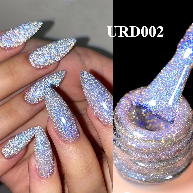 UR SUGAR à Ongles Gel Translucide, Semi-continu, UV, Soak Off, 15ml, Dernière Mode vernis semis permanents uv pailletté vernis uv transparent blanc laiteux nail semi permanentnail art top coat ongle gel uv