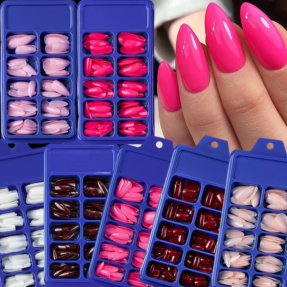 Faux ongles carrés courts rouges, 120 pièces, couverture complète brillante d'été, à pression sur le bout des ongles, en acrylique, cadeau de fête des mères pour femmes
