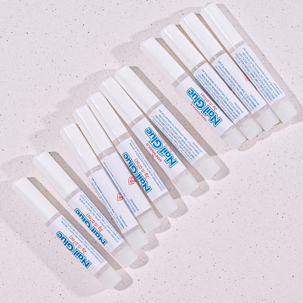 Colle acrylique pour faux ongles, 2g, séchage rapide, pâte Gel collant, décorations de bijoux, colle pour ongles, outils de manucure, MT-10