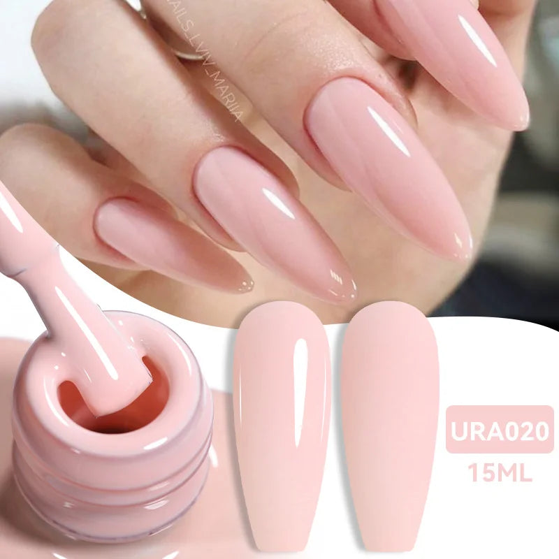 UR SUGAR à Ongles Gel Translucide, Semi-continu, UV, Soak Off, 15ml, Dernière Mode vernis semis permanents uv pailletté vernis uv transparent blanc laiteux nail semi permanentnail art top coat ongle gel uv